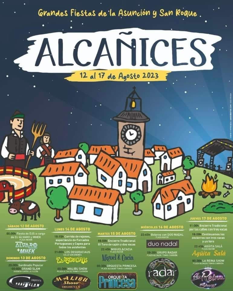 Fiestas patronales en honor a Nuestra Señora de la Asunción y San Roque 2023 Alcañices